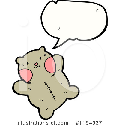 Royalty-Free (RF) Teddy Bear Clipart Illustration by lineartestpilot - Stock Sample #1154937