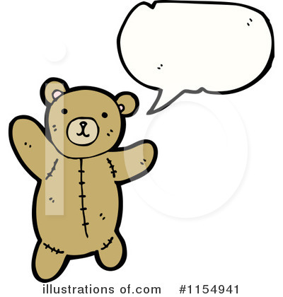 Royalty-Free (RF) Teddy Bear Clipart Illustration by lineartestpilot - Stock Sample #1154941