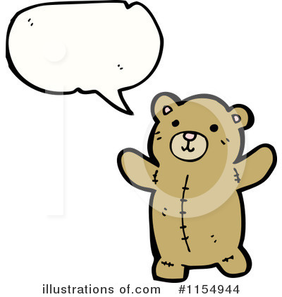 Royalty-Free (RF) Teddy Bear Clipart Illustration by lineartestpilot - Stock Sample #1154944