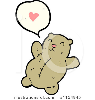 Royalty-Free (RF) Teddy Bear Clipart Illustration by lineartestpilot - Stock Sample #1154945