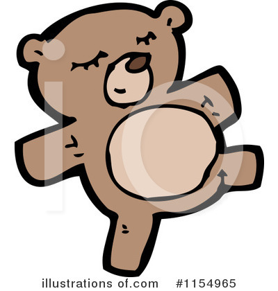 Royalty-Free (RF) Teddy Bear Clipart Illustration by lineartestpilot - Stock Sample #1154965