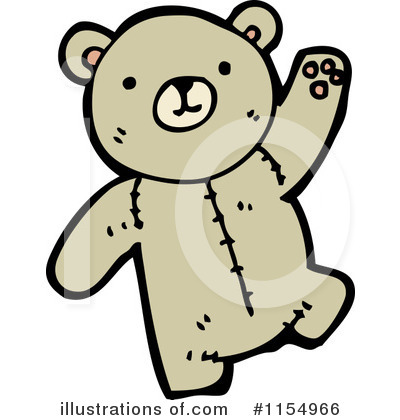 Royalty-Free (RF) Teddy Bear Clipart Illustration by lineartestpilot - Stock Sample #1154966