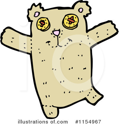 Royalty-Free (RF) Teddy Bear Clipart Illustration by lineartestpilot - Stock Sample #1154967