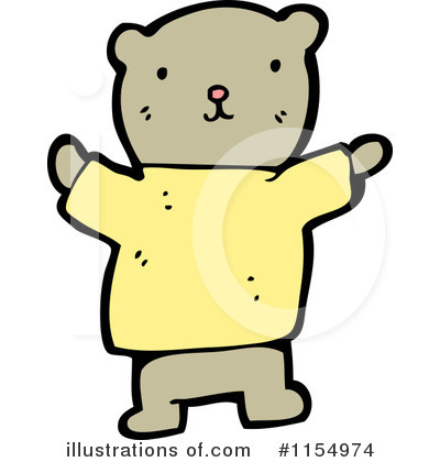 Royalty-Free (RF) Teddy Bear Clipart Illustration by lineartestpilot - Stock Sample #1154974