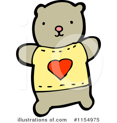Royalty-Free (RF) Teddy Bear Clipart Illustration by lineartestpilot - Stock Sample #1154975