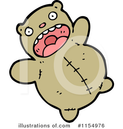 Royalty-Free (RF) Teddy Bear Clipart Illustration by lineartestpilot - Stock Sample #1154976
