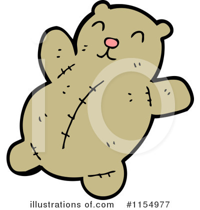 Royalty-Free (RF) Teddy Bear Clipart Illustration by lineartestpilot - Stock Sample #1154977