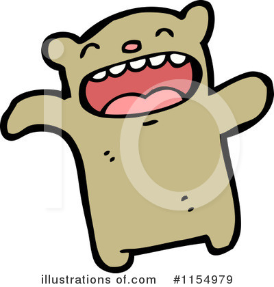 Royalty-Free (RF) Teddy Bear Clipart Illustration by lineartestpilot - Stock Sample #1154979