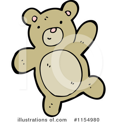 Royalty-Free (RF) Teddy Bear Clipart Illustration by lineartestpilot - Stock Sample #1154980