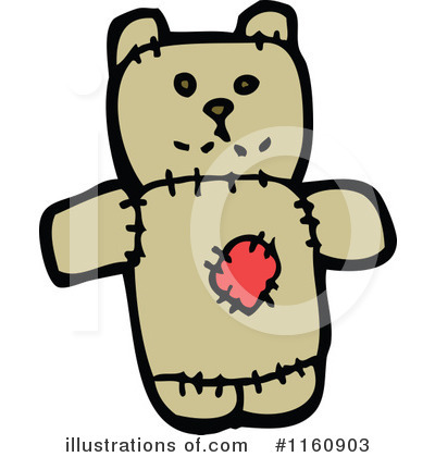 Royalty-Free (RF) Teddy Bear Clipart Illustration by lineartestpilot - Stock Sample #1160903
