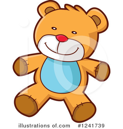 Royalty-Free (RF) Teddy Bear Clipart Illustration by YUHAIZAN YUNUS - Stock Sample #1241739