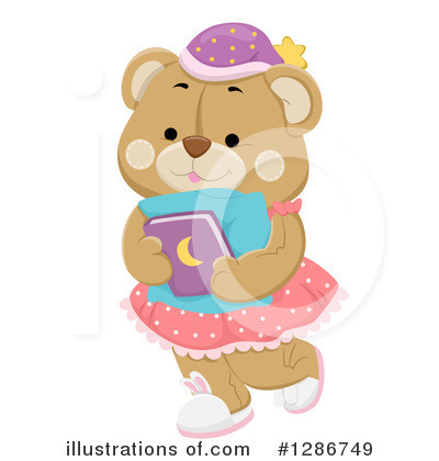 Royalty-Free (RF) Teddy Bear Clipart Illustration by BNP Design Studio - Stock Sample #1286749