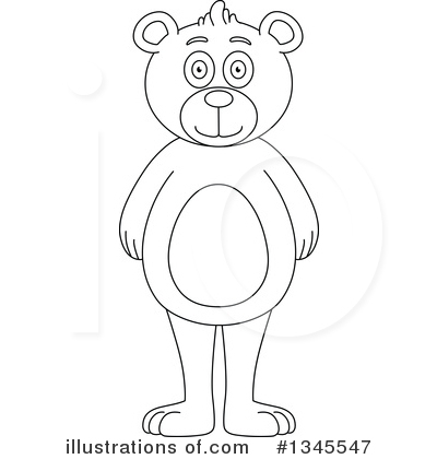 Royalty-Free (RF) Teddy Bear Clipart Illustration by Liron Peer - Stock Sample #1345547