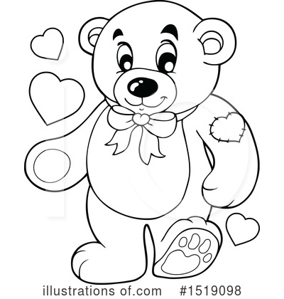 Royalty-Free (RF) Teddy Bear Clipart Illustration by visekart - Stock Sample #1519098