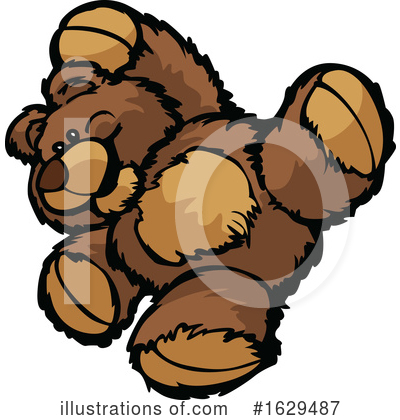 Royalty-Free (RF) Teddy Bear Clipart Illustration by Chromaco - Stock Sample #1629487