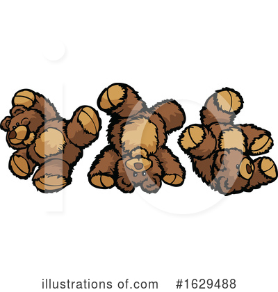 Royalty-Free (RF) Teddy Bear Clipart Illustration by Chromaco - Stock Sample #1629488