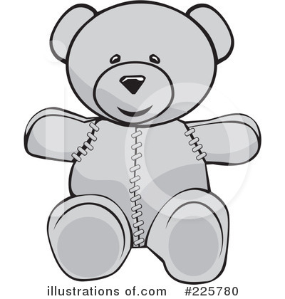 Royalty-Free (RF) Teddy Bear Clipart Illustration by David Rey - Stock Sample #225780