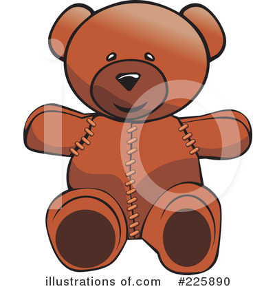 Royalty-Free (RF) Teddy Bear Clipart Illustration by David Rey - Stock Sample #225890
