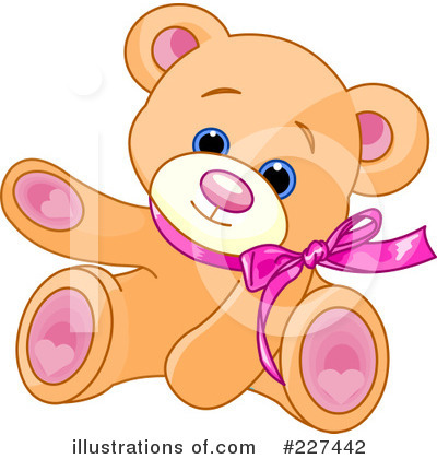 Royalty-Free (RF) Teddy Bear Clipart Illustration by Pushkin - Stock Sample #227442