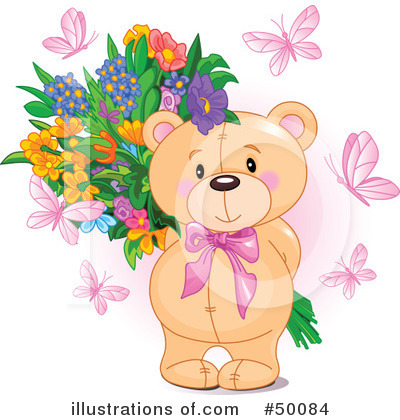 Royalty-Free (RF) Teddy Bear Clipart Illustration by Pushkin - Stock Sample #50084