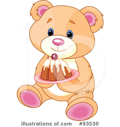 Royalty-Free (RF) Teddy Bear Clipart Illustration by Pushkin - Stock Sample #93530
