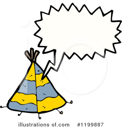 Royalty-Free (RF) Tee Pee Clipart Illustration by lineartestpilot - Stock Sample #1199887
