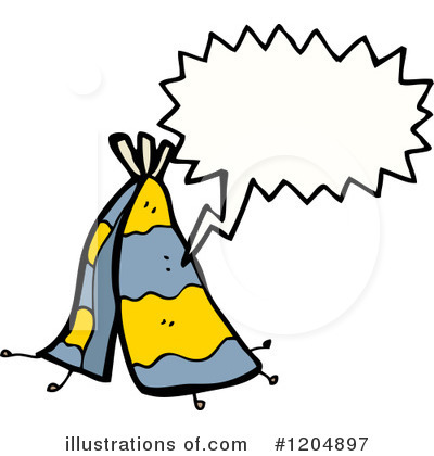 Royalty-Free (RF) Tee Pee Clipart Illustration by lineartestpilot - Stock Sample #1204897
