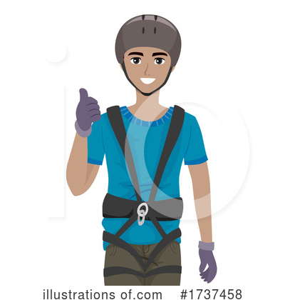 Rappelling Clipart #1737458 by BNP Design Studio