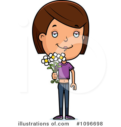 Giving Flowers Clipart #1096698 by Cory Thoman
