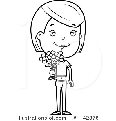 Royalty-Free (RF) Teen Girl Clipart Illustration by Cory Thoman - Stock Sample #1142376