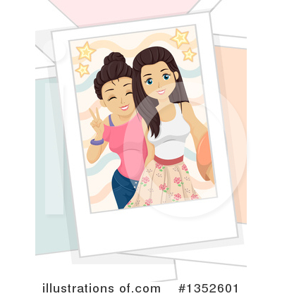 Sisters Clipart #1352601 by BNP Design Studio