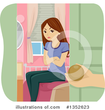Royalty-Free (RF) Teen Girl Clipart Illustration by BNP Design Studio - Stock Sample #1352623