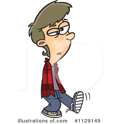 Royalty-Free (RF) Teenager Clipart Illustration by toonaday - Stock Sample #1129149