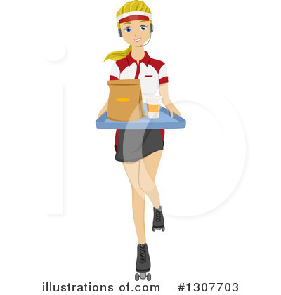 Waitress Clipart #1307703 by BNP Design Studio