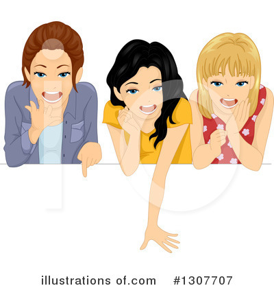 Girlfriends Clipart #1307707 by BNP Design Studio