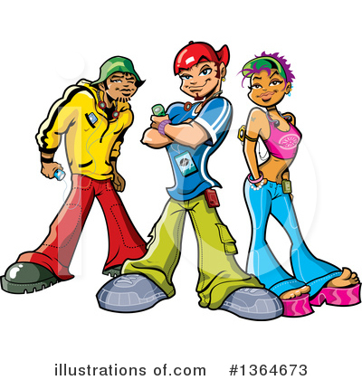 Royalty-Free (RF) Teenager Clipart Illustration by Clip Art Mascots - Stock Sample #1364673