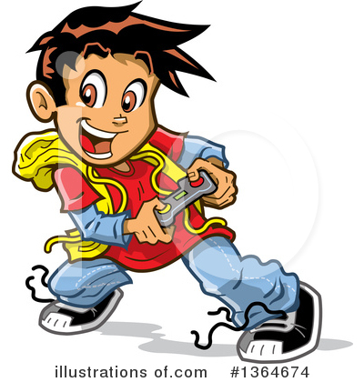 Video Games Clipart #1364674 by Clip Art Mascots