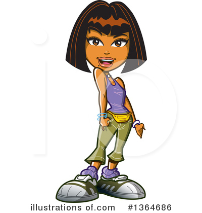 Girl Clipart #1364686 by Clip Art Mascots