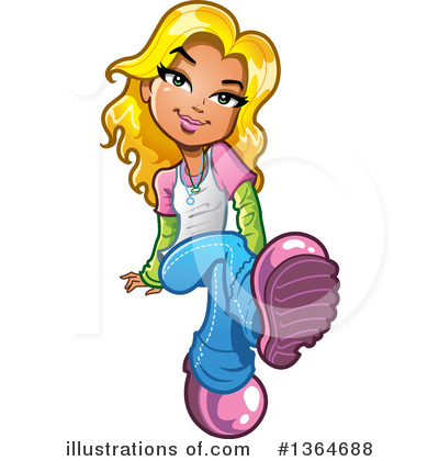 Royalty-Free (RF) Teenager Clipart Illustration by Clip Art Mascots - Stock Sample #1364688