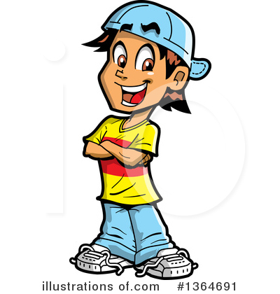 Royalty-Free (RF) Teenager Clipart Illustration by Clip Art Mascots - Stock Sample #1364691