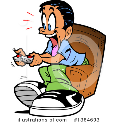 Video Games Clipart #1364693 by Clip Art Mascots