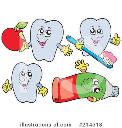 Royalty-Free (RF) Teeth Clipart Illustration by visekart - Stock Sample #214518