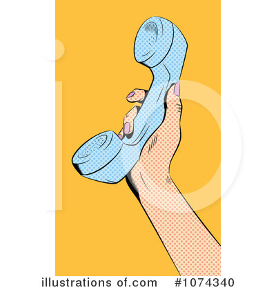 Royalty-Free (RF) Telephone Clipart Illustration by brushingup - Stock Sample #1074340