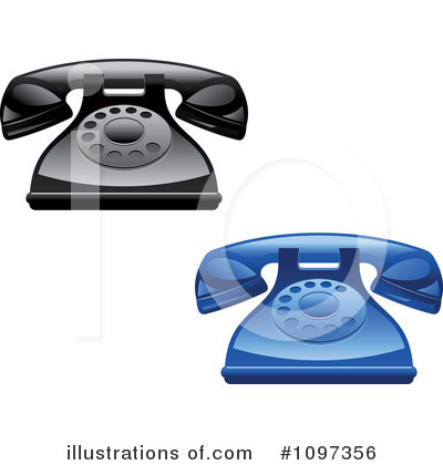 Royalty-Free (RF) Telephone Clipart Illustration by Vector Tradition SM - Stock Sample #1097356