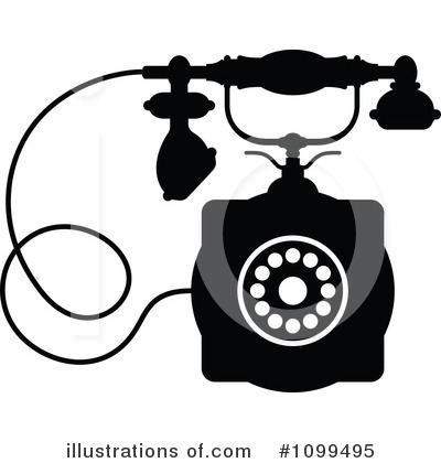 Telephones Clipart #1099495 by Vector Tradition SM