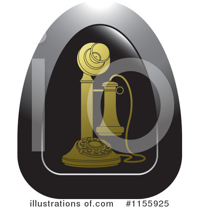 Royalty-Free (RF) Telephone Clipart Illustration by Lal Perera - Stock Sample #1155925