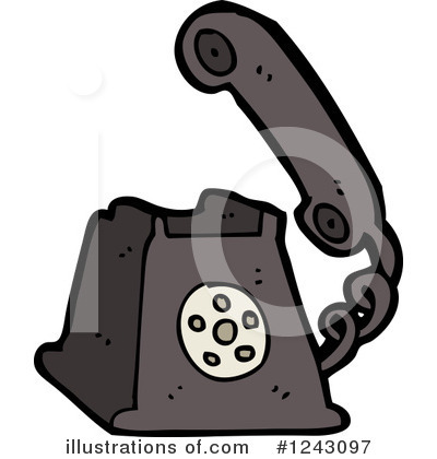 Royalty-Free (RF) Telephone Clipart Illustration by lineartestpilot - Stock Sample #1243097