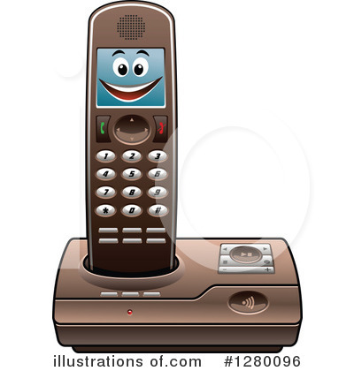 Royalty-Free (RF) Telephone Clipart Illustration by Vector Tradition SM - Stock Sample #1280096