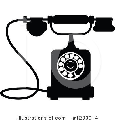 Royalty-Free (RF) Telephone Clipart Illustration by Vector Tradition SM - Stock Sample #1290914