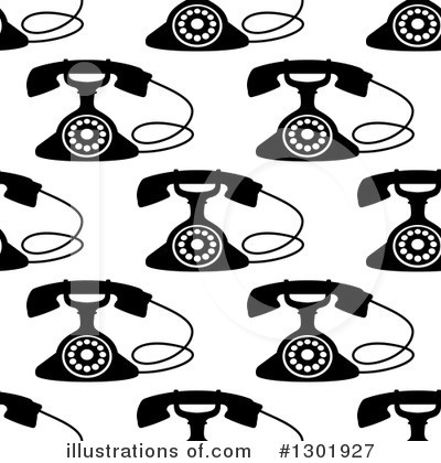 Royalty-Free (RF) Telephone Clipart Illustration by Vector Tradition SM - Stock Sample #1301927